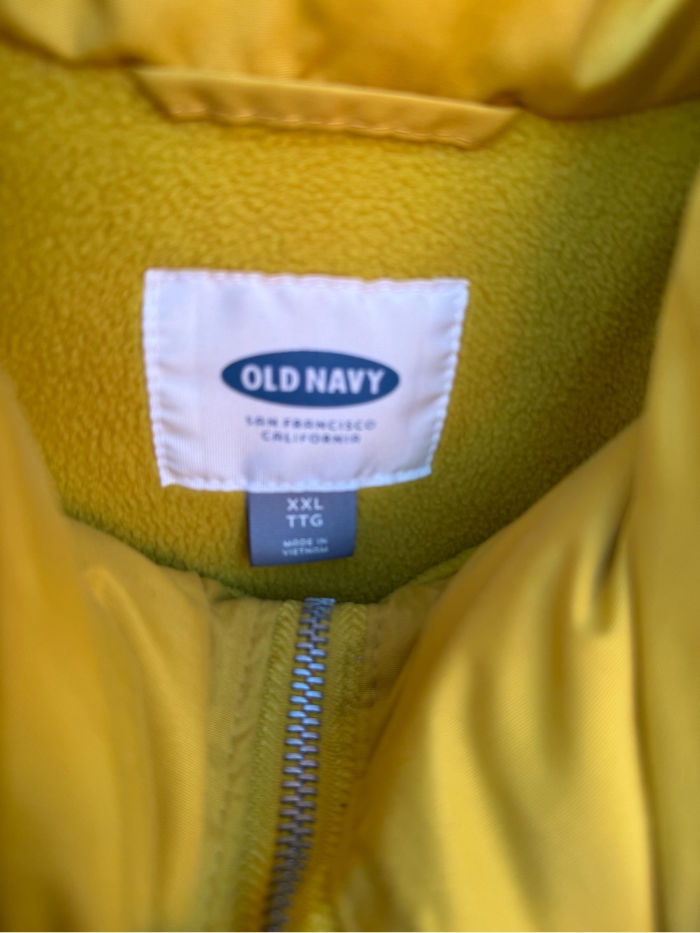 Old Navy Yellow Quilted Puffer Vest - Women's Sleeveless Jacket - Picture 3 of 4